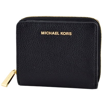 マイケルコース 財布 MICHAEL KORS BLACK 二つ折り ミニ財...のサムネイル