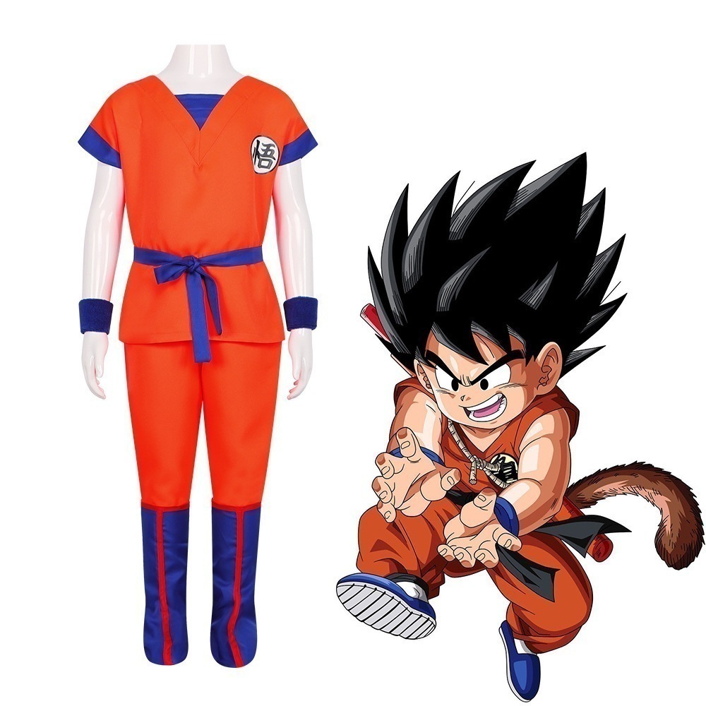 【3日で出荷】ハロウィーンcos衣装七龍珠スーパーサイヤ人孫悟空子供演出二次元アニメ服衣装