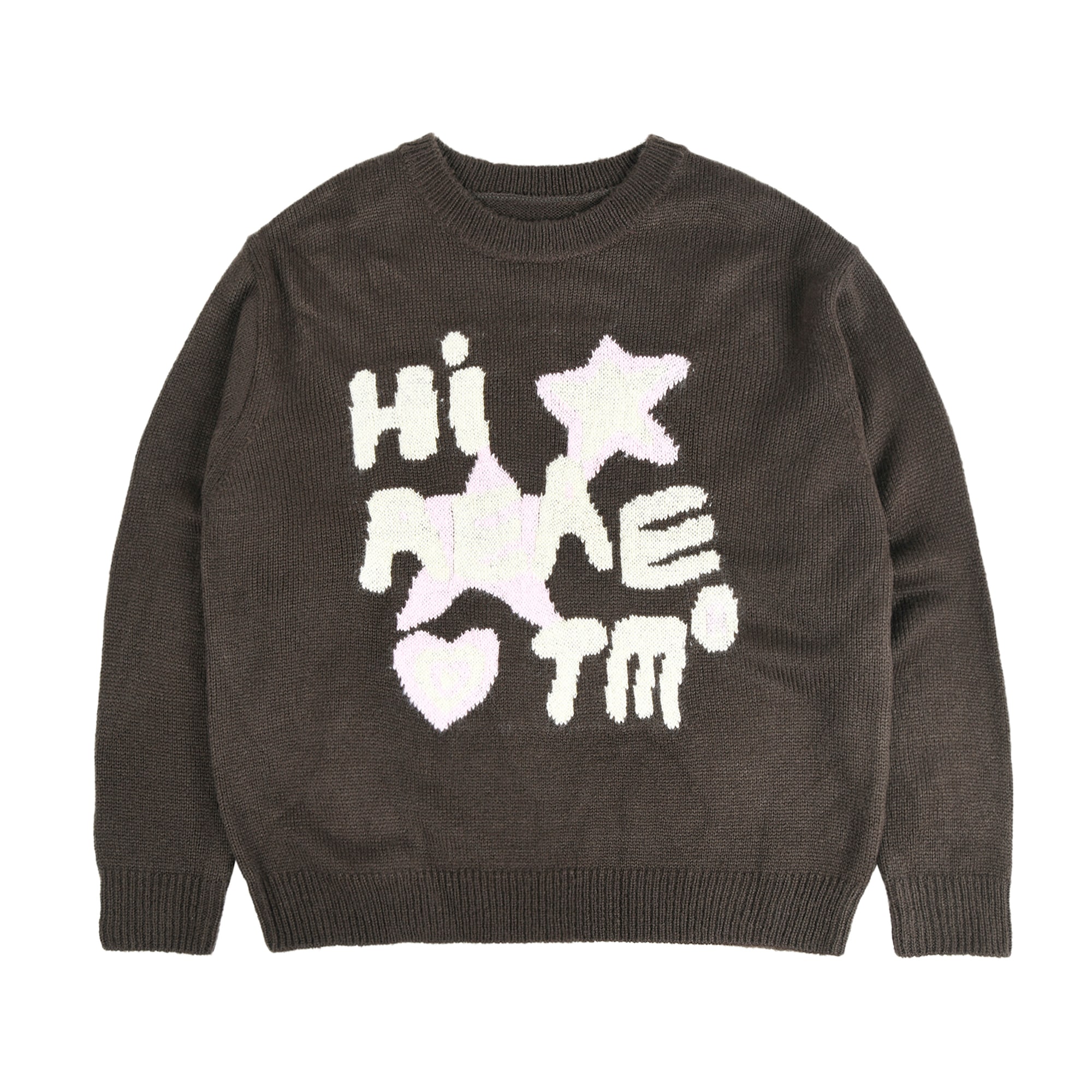 【aeae】 GREETINGS! KNIT : BROWN