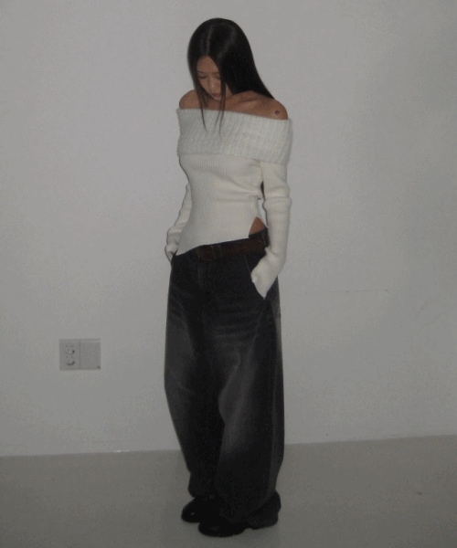 Teen brush denim pants [2color]