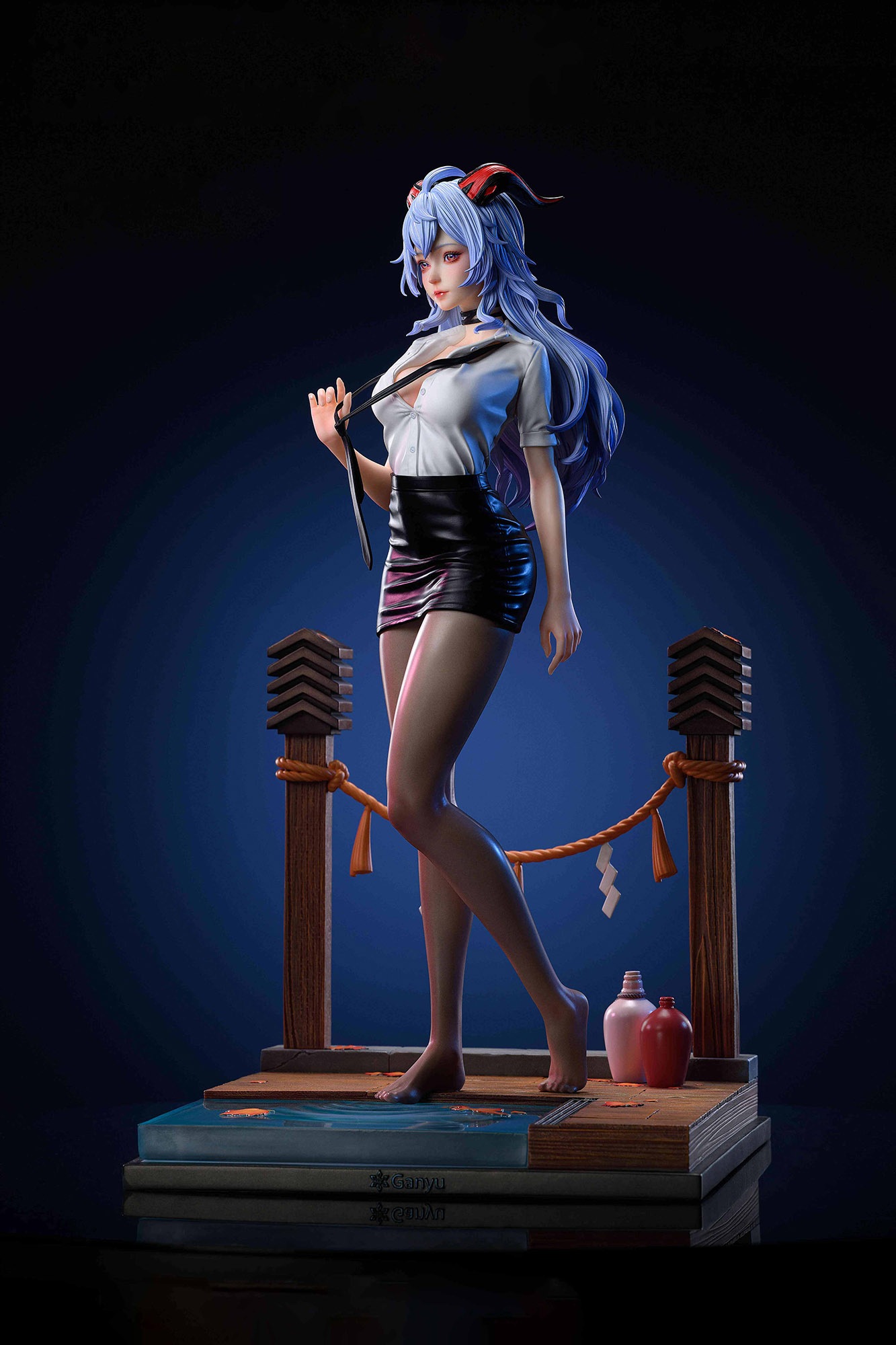 甘雨 かんう フィギュア 下着Ver. 1/4スケール 塗装済み完成品 ガレージキット B.S 限定販売 スタチュー