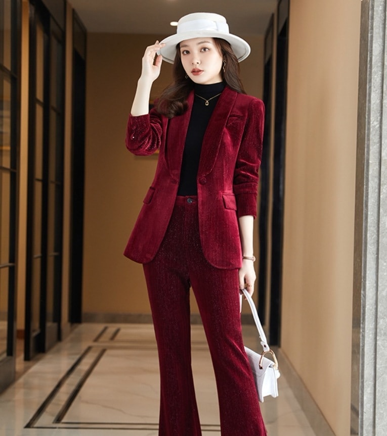 セットアップ デート モテアイテム 長袖 リブニット ベロア 光沢感 可愛い きれいめ 上品 おしゃれ かっこいい 可愛い ラブリー キュート ガーリー クール モード系 セクシー エレガント