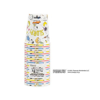 他サイト： スヌーピーレトロパターン ペーパーカップ 205ml 25個入 サンナップの商品画像