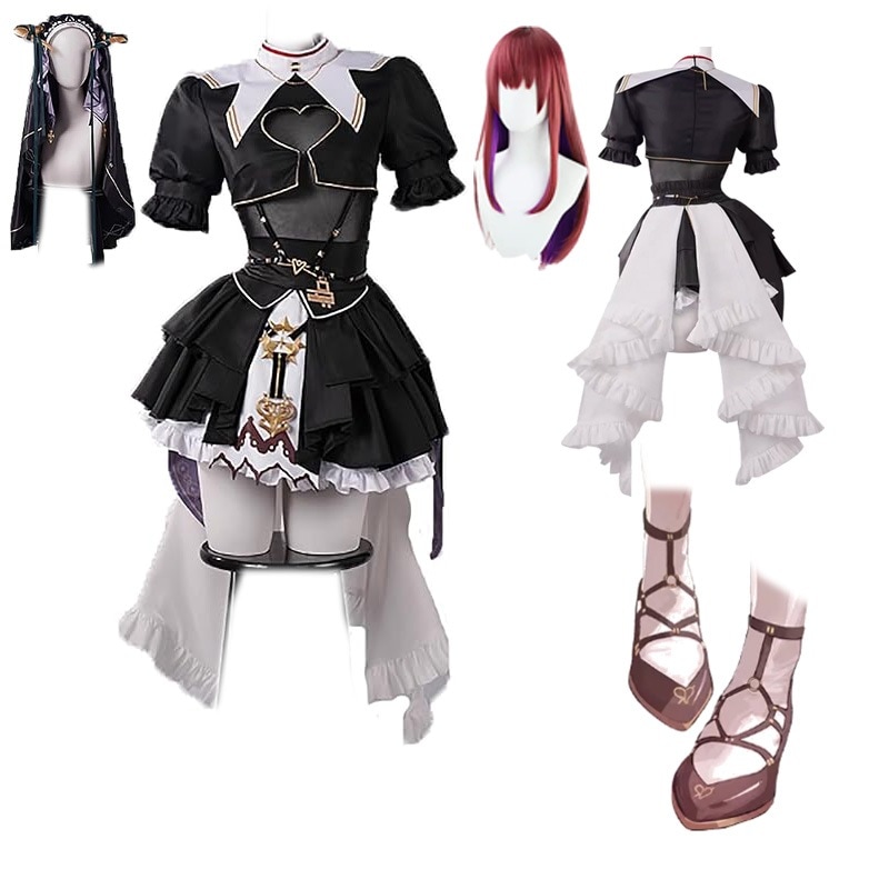 ２点で13o円OFF！【激安SALE】【即納】今だけの!コスプレ ハロウィン ウィッグ靴追加可能 コスプレ衣装 VTuber YouTuber バーチャル 修女服 新衣装 宝鐘マリン イベント
