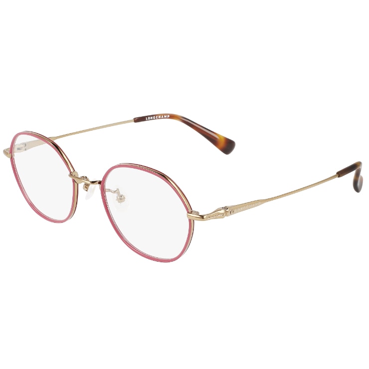 レディース メガネ lo2520lbj-733 眼鏡 ジャパンフィット 女性用 セル巻き オクタゴン 型 メタル 軽量