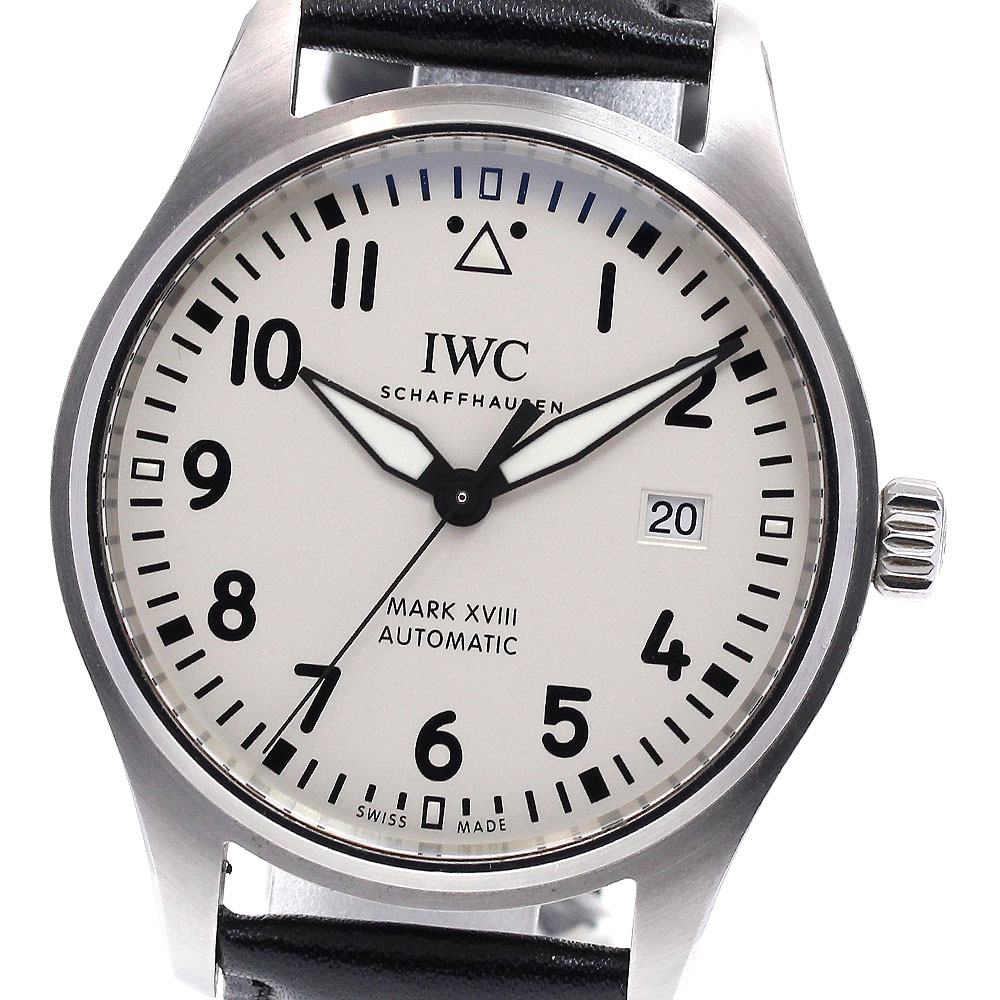 IWC IWC SCHAFFHAUSEN IW327012 パイロットウォッチ マークXVIII デイト 自動巻き メンズ 保証書付き_832022【中古】 498,200円
