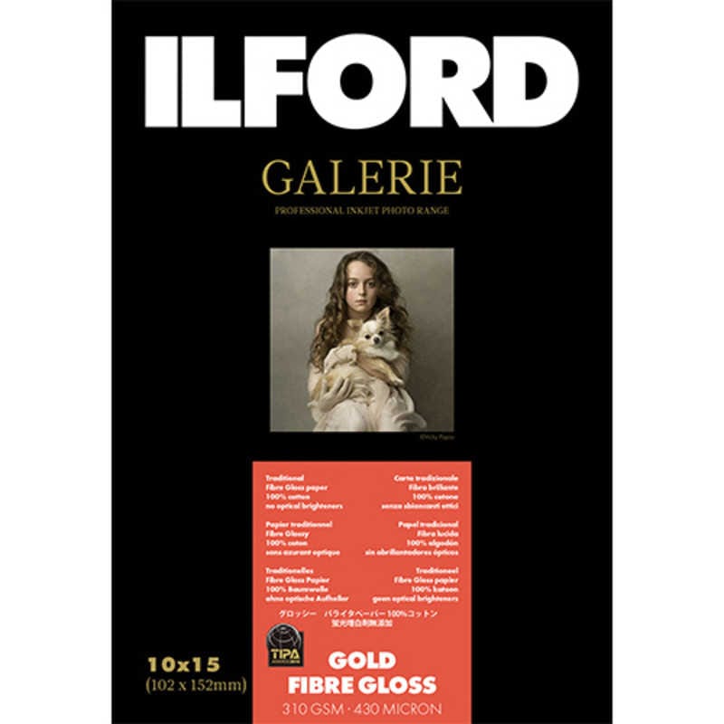 イルフォード　イルフォードギャラリーゴールドファイバーグロス 310g/m2(102x15250枚)ILFORD GALERIE Gold Fibre Gloss　422103