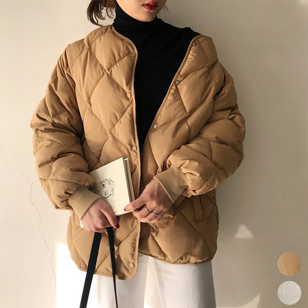 国内即納 中綿 キルティングジャケット レディース
