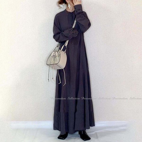 【NEWカラー追加】大人カッコいい　マキシ丈ワンピース　ロングワンピース ブラック　ほっそり効果大 20代30代40代50代　ミセス