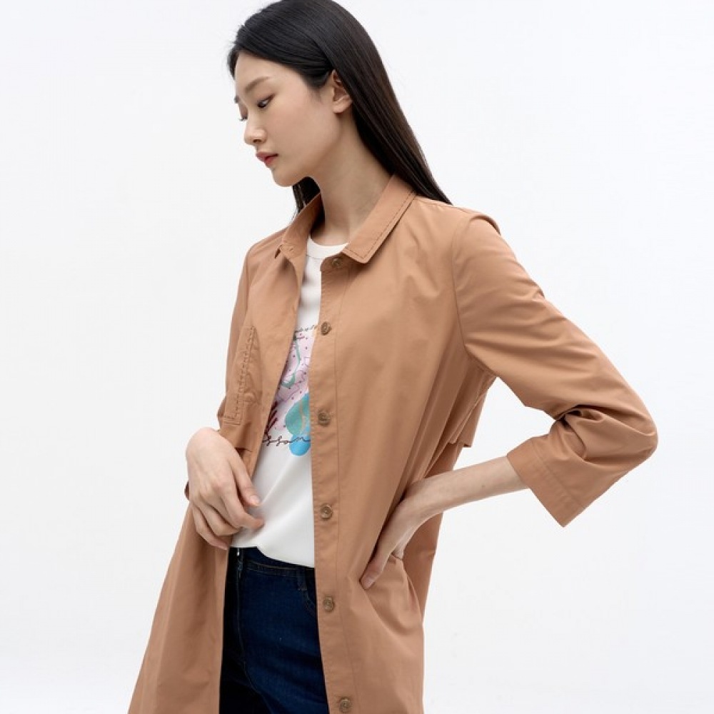 (ジセン) カラーカラーステッチコート LCCAN325_CA