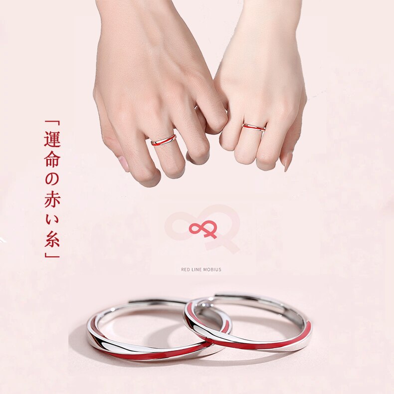 [Qoo10] 母の日運命の赤い糸 ペアリング指輪リング : 腕時計
