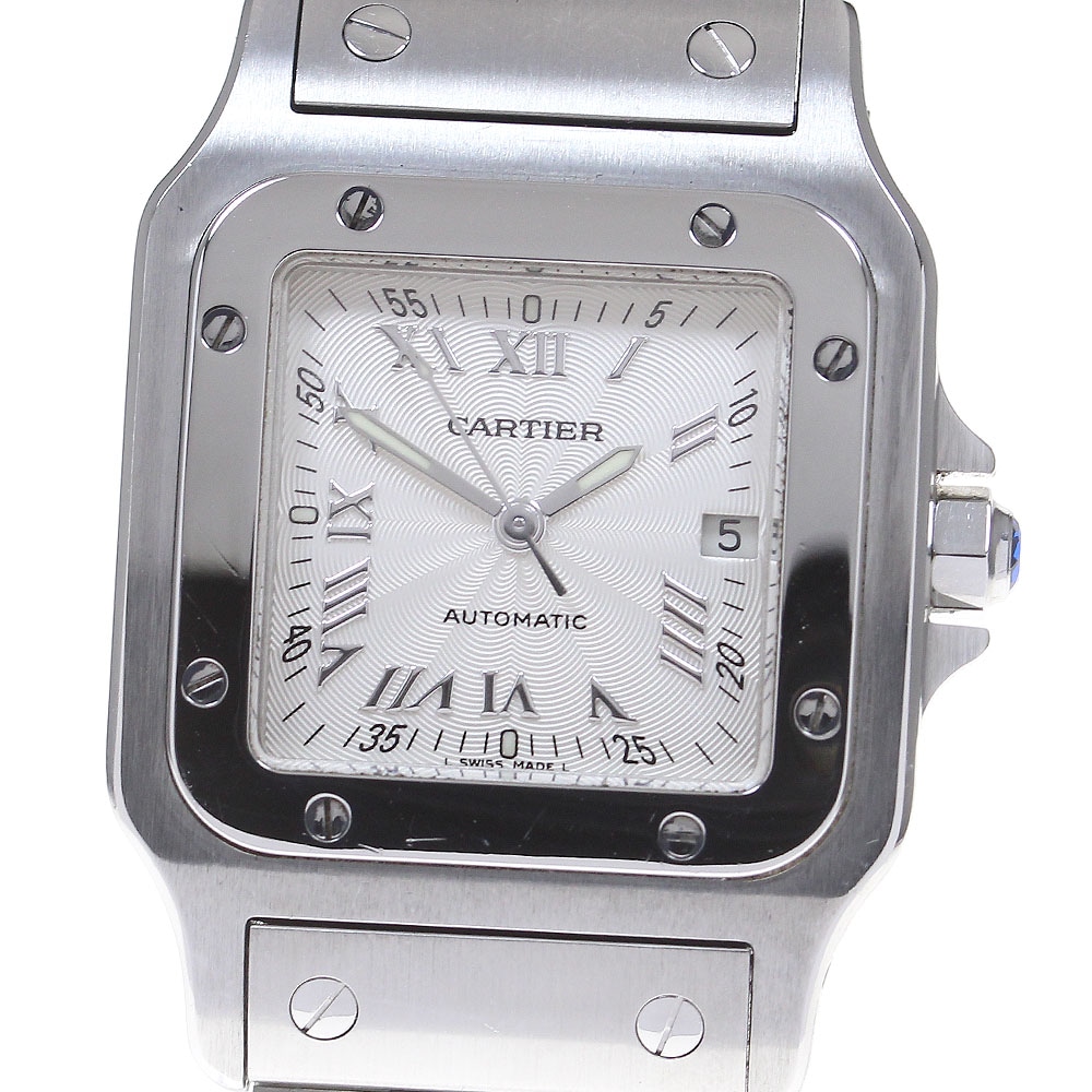 カルティエ CARTIER W20040D6 サントスガルベ LM デイト 自動巻き メンズ _846020【中古】
