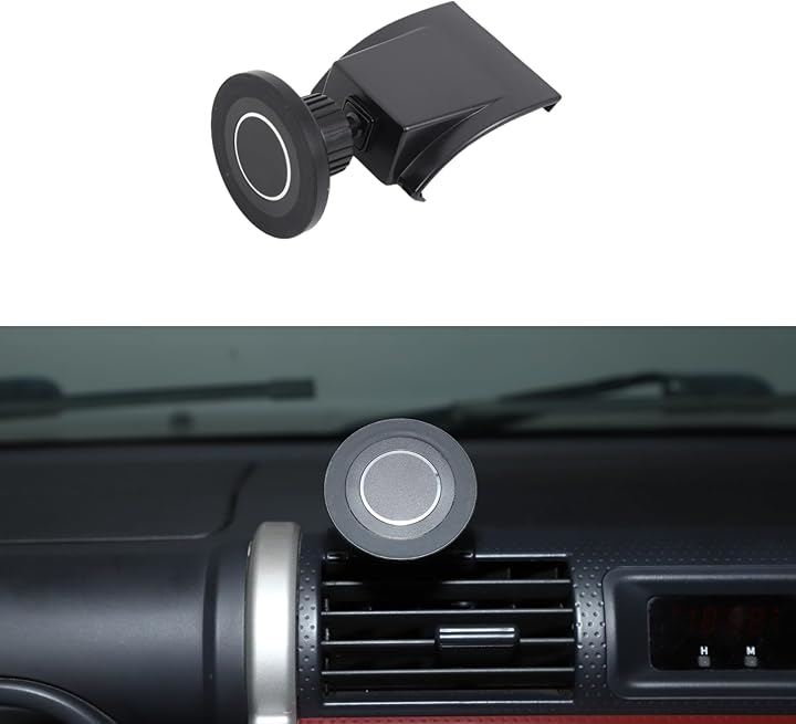 トヨタ FJクルーザー 2007～2017年に専用 スマホホルダー 車 吹き出し スマートフォン用 車載ホルダー 携帯電話ホルダー 送風口 エアコン スタン 強力磁石 (マグネット式)