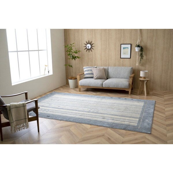 1341440132203 ロキ 大判長方形 GRY 190×290 グレー カーペット メーカー直送