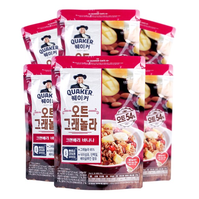 （TF021）ロッテ製菓クエーカーオートグラノーラシリアルクランベリーバナナ/韓国発送