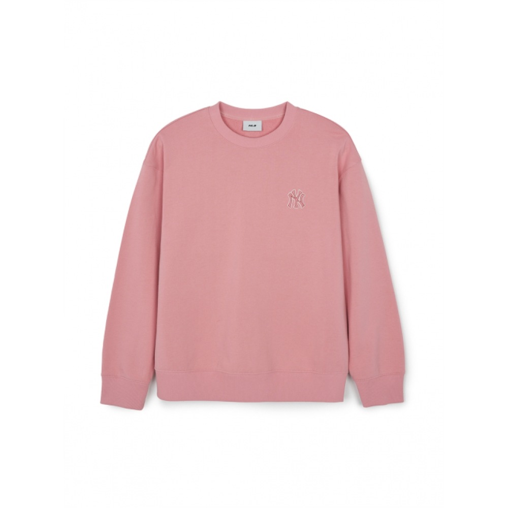 MLB クラシックモノグラムビッグラックススウェットシャツ NY (Mg.Pink)