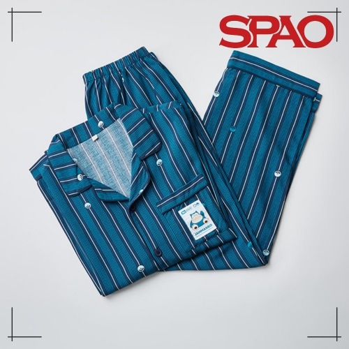 SPAO ポケモン カビゴン 長袖パジャマ (GREEN) アクセサリー 人気商品 限定版
