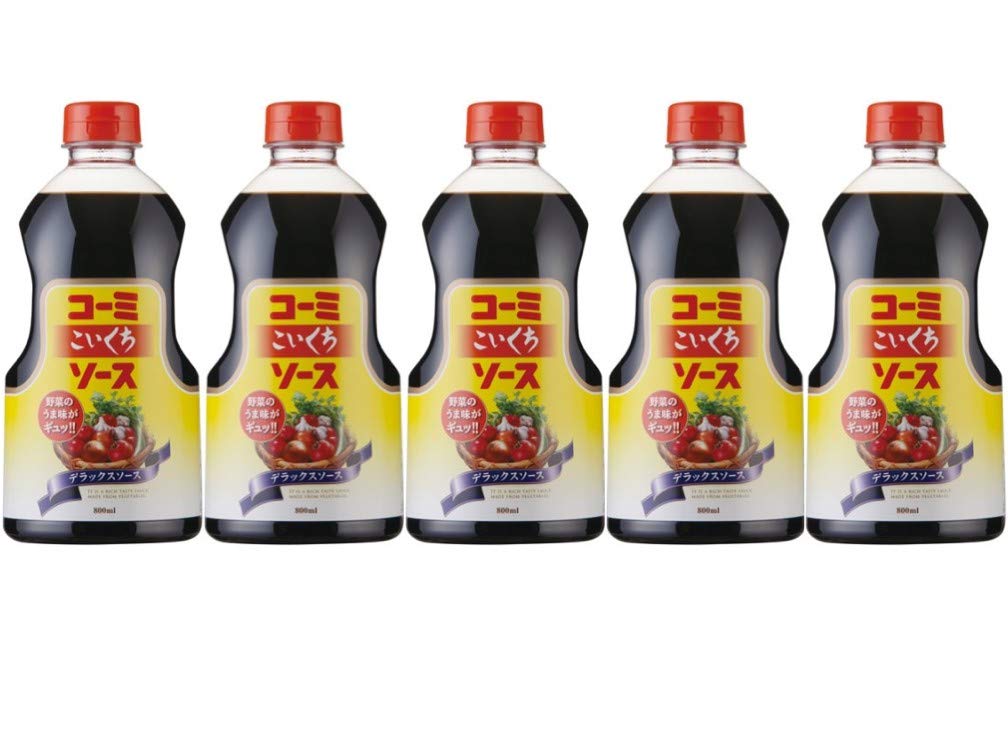 コーミ デラックスこいくちソース（800ml/5本）