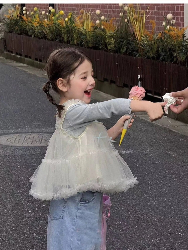 韓国ファッション かわいい子供服/女の子 2点セット 上下セット （80-130cm）