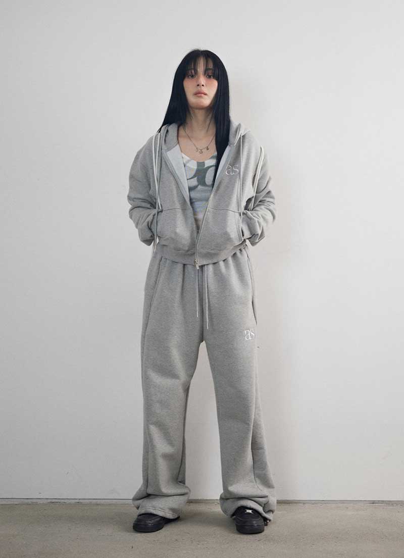 【AS"ON】 BASIC TRAINING PANTS / GRAY 正規品