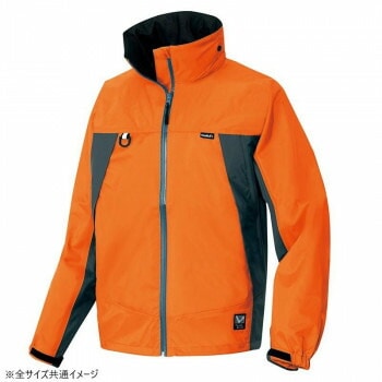 アイトス 全天候型ジャケット オレンジxチャコール 4L 56301