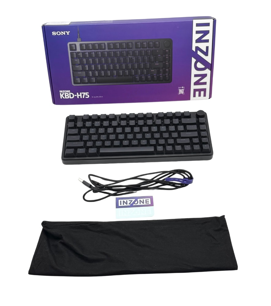 中古 SONY ゲーミングキーボード INZONE KBD-H75 KBD-G900 Fnatic共同開発 テンキーレス 英字配列