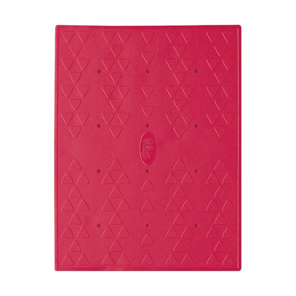 （まとめ）アロン化成 吸着すべり止めマット浴槽内用 C 2836cm レッド 535-128 1パック（2枚）2セット