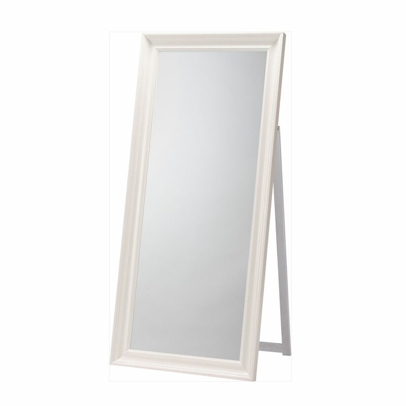 スタンドミラー TSM-911WH 【 おしゃれ 姿見 インテリア雑貨 カガミ 木製フレーム かがみ 家具 鏡 全身 】