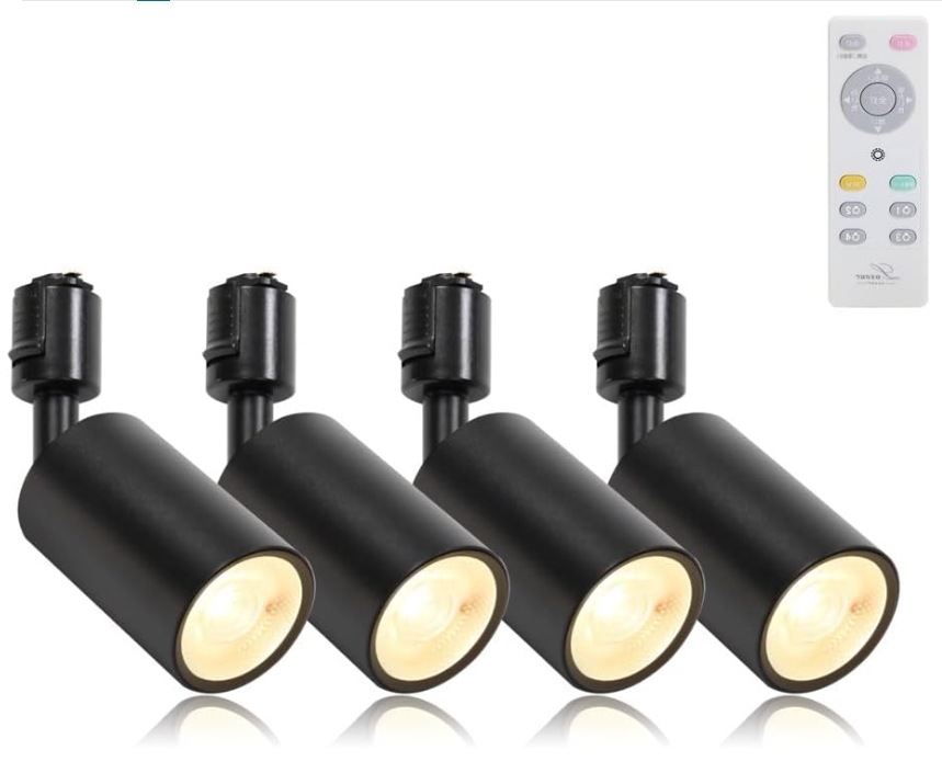 【4個セット】スポットライト ダクトレール LED調光調色 100W形 明るい ライティングレール照明 工事不要 レールライト おしゃれ キッチン