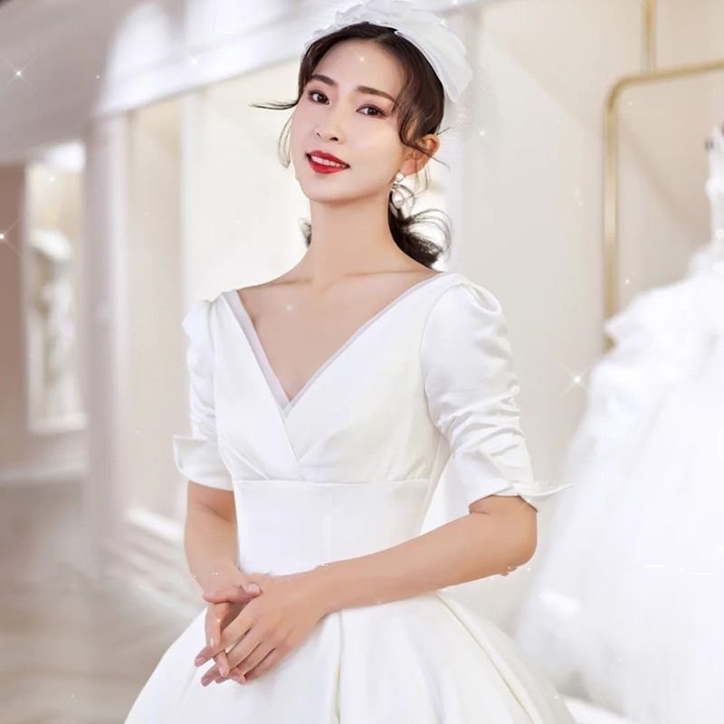 ウェディングドレス 二次会 白 プリンセス 海外挙式 花嫁 パーティードレス 披露宴 ブライダル 結婚式 ロングドレス 演奏会 イブニングドレス スタイリッシュドレス