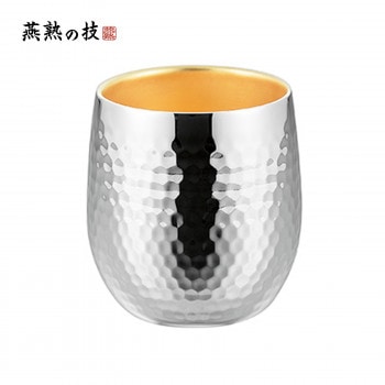 よこやま 燕熟の技 ステンレス二重ロックカップ250ml(内面金メッキ) EJA-750