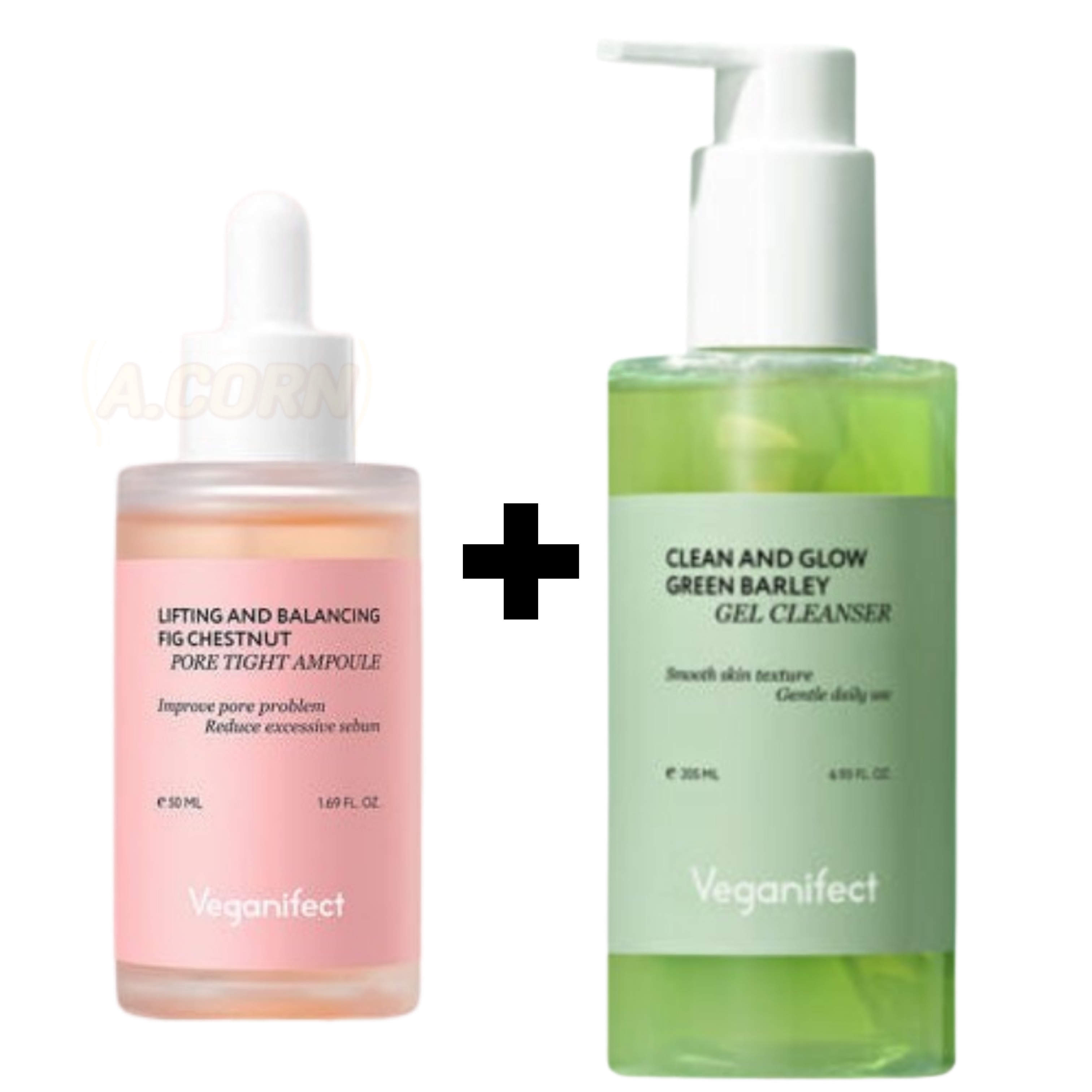 [人気セット]イチジク毛穴アンプル 50ml+青麦クレンジングジェル 205ml/ ナイアシンアミド／美容液／毛穴ケア / 毛穴縮小 ／皮脂／ブラックヘッド／リフティング&バランシング