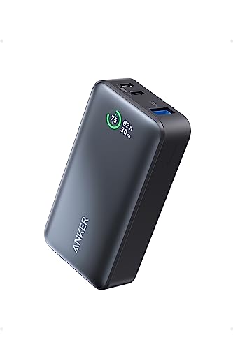 Anker Power Bank (10000mAh, 30W) (モバイルバッテリー 10000mAh 30W出力 大容量 LEDディスプレイ搭載)【USB Power Delivery/Power