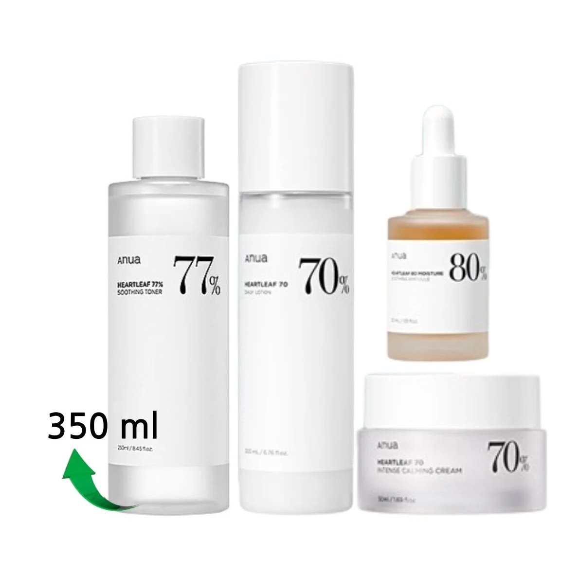 ドクダミ しっとり鎮静 4STEP（トナー350ml+ローション+アンプル+クリーム）