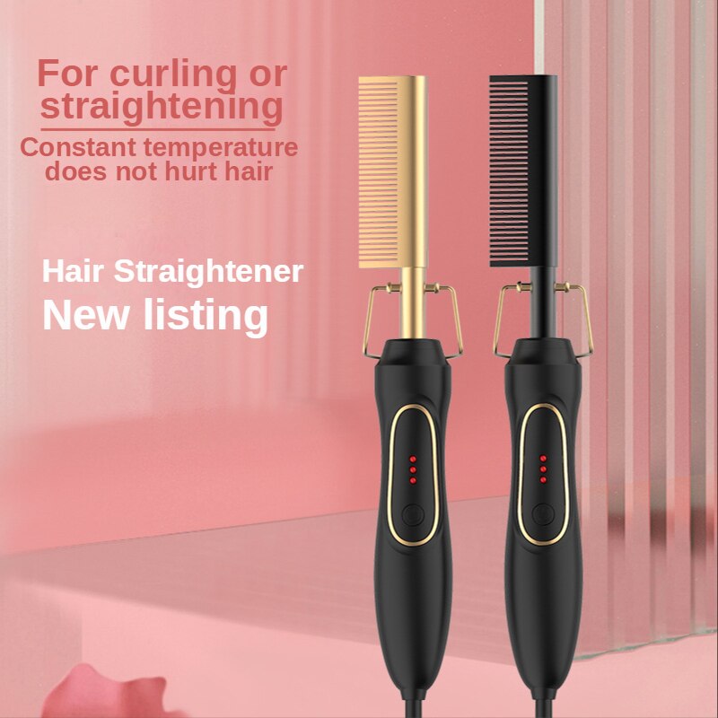 ヘアストレート&カール 環境にやさしい-ヘアアイロン ウェットおよびドライ ヘア カーラー スムース 2way 携帯便利 旅行