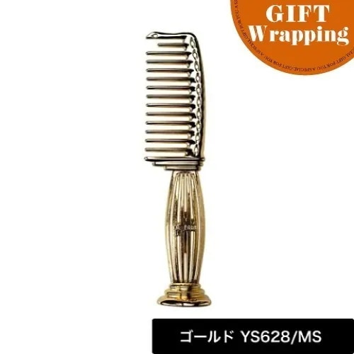 【GIFT】メタルパルテノンコーム セルフスタンドタイプ ゴールド YS628/MG【ラッピング込み】(Y.S. PARK YSパーク コーム ヘアブラシ クシ 櫛 ヘアセット スタイリング ブラッシ