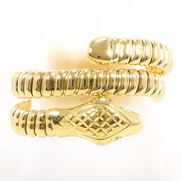 K18 18金 YG リング 15号～フリーサイズ ダイヤ 0.02 カード鑑別書 中古