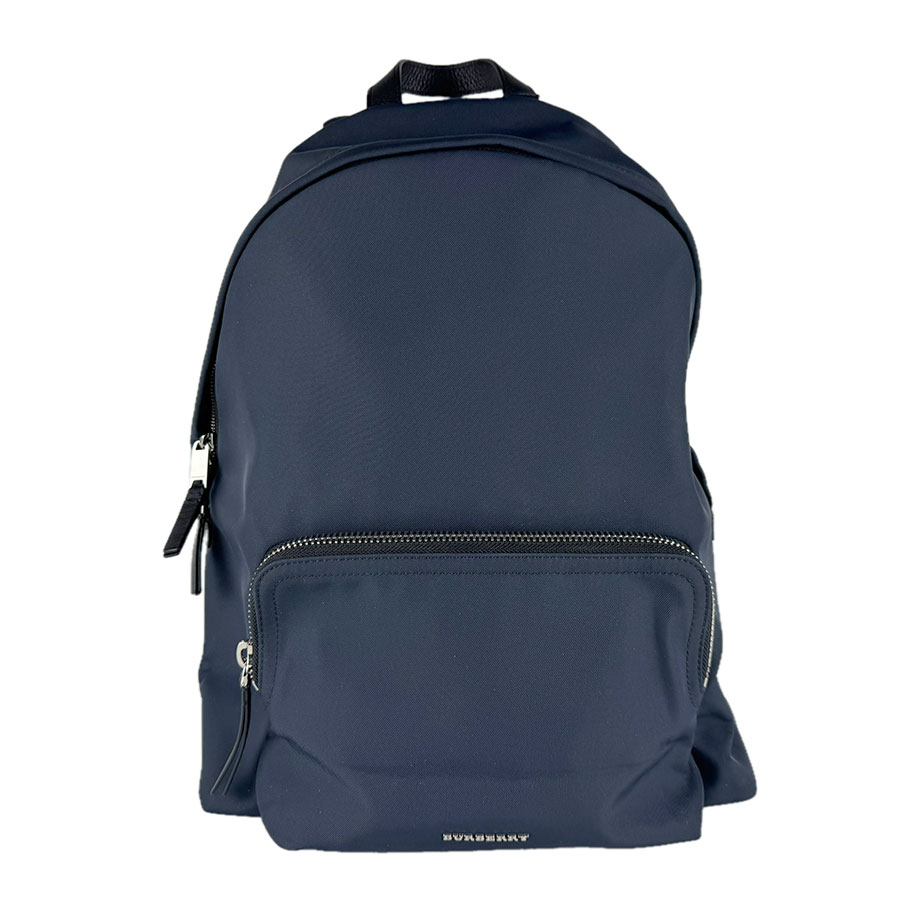 バーバリー BURBERRY リュック ナイロンキャンバス ネイビー シルバー メンズ z9984