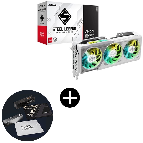 RX9070 SL 16GO ホワイト グラフィックボード + オリジナルマウスパッド セット