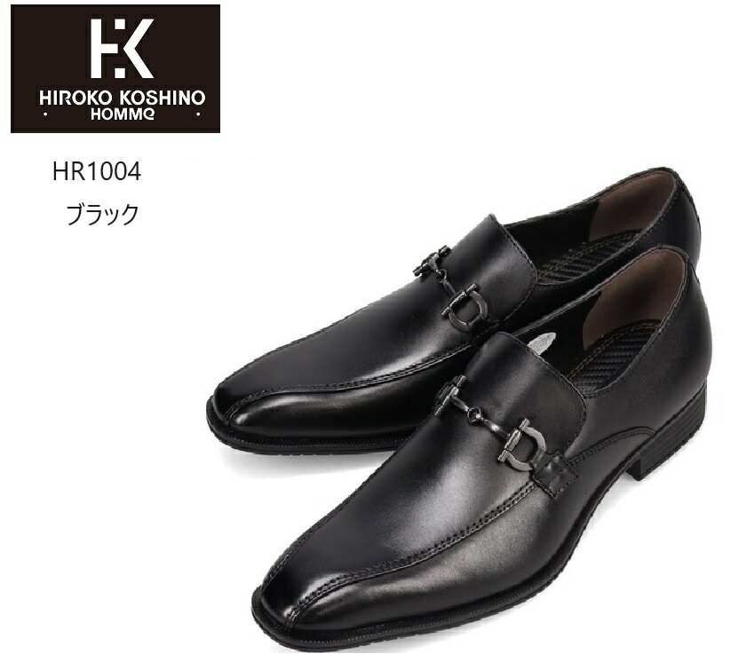 ヒロコ コシノ (HIROKO KOSHINO)HR1004 メンズ 本革 ビットスリッポンドレストラッドビジネスシューズ 嫌味にならないロングノーズラストを使用 7,920円
