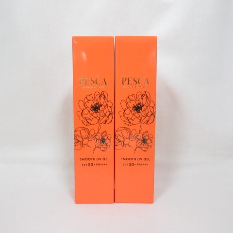 新品2個セット Pesca ペスカ カリーナ スムース UVジェル 日焼け止め・化粧下地 SPF50+ 50g ( 0214-y1 )