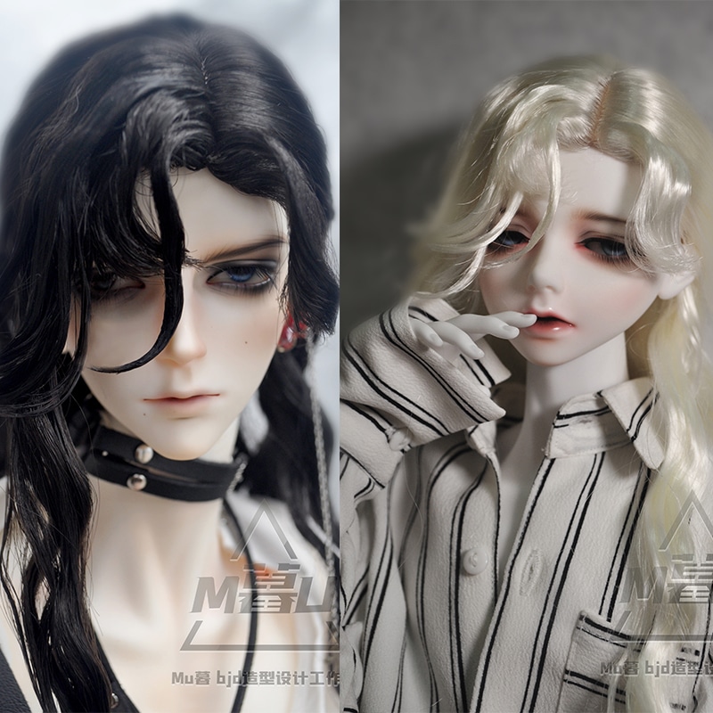 6色 BJDドールウィッグ 長ウエーブ 手入れ 特柔らかい糸 SD/小顔SD/MSD人形用ウィッグ