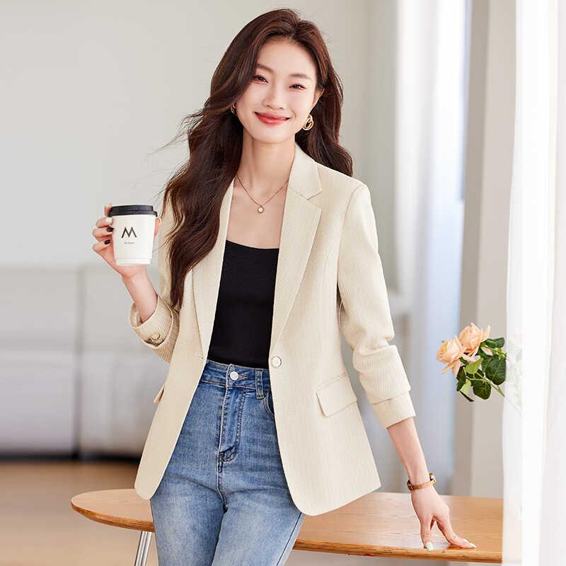 ジャケット レディース ブレザー春秋 スーツジャケット ハイエンド カジュアル スリム フィット トップス おしゃれ ビジネス ワーク ウェア シンプル 薄手