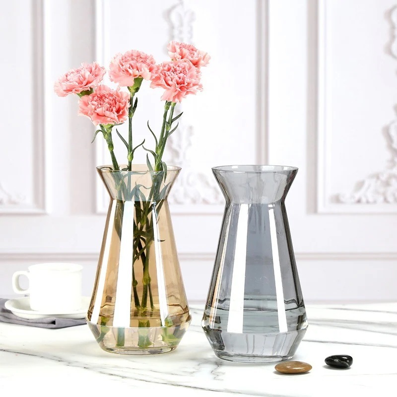 【20点セット】【送料無料】北欧のアイデア置物シンプルカラーインテリアリビングドライフラワー水養生け花ガラス花瓶