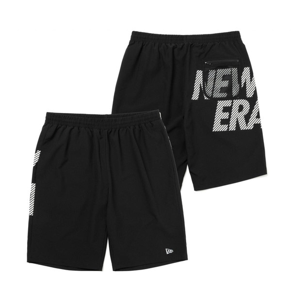 ニューエラ（NEW ERA） ライトウインド ショートパンツ ロゴ メッシュポケット ブラック Performance Apparel 14121990 6,582円