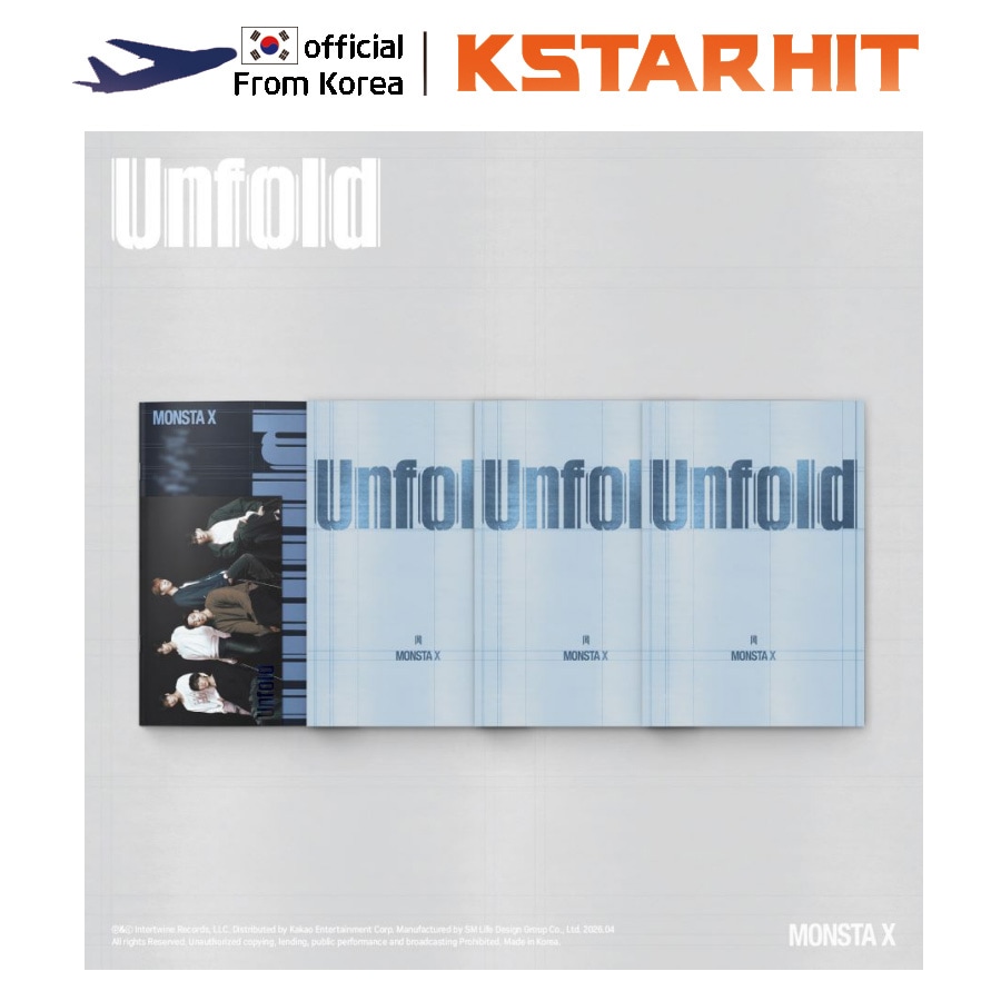 【4種セット】 (Standard Ver.) MONSTA X - Unfold (English Studio Album)