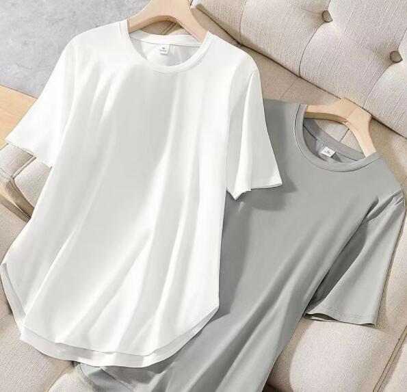 半袖 レディース トップス 夏 夏用 サマー 接触冷感 ロング丈 5分袖 春夏 ヨガウェア ゆったり ストレッチ フィットネス スポーツ