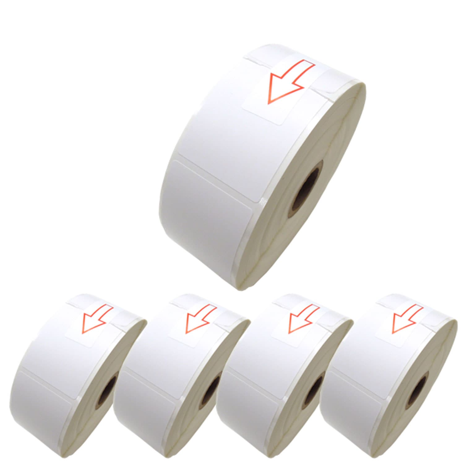 ブラザー用 RDロール プレカット紙ラベル (感熱紙) RD-U06J1 互換品 40mm×60mm 蛍光増白剤不使用 1126枚入り 5個セット