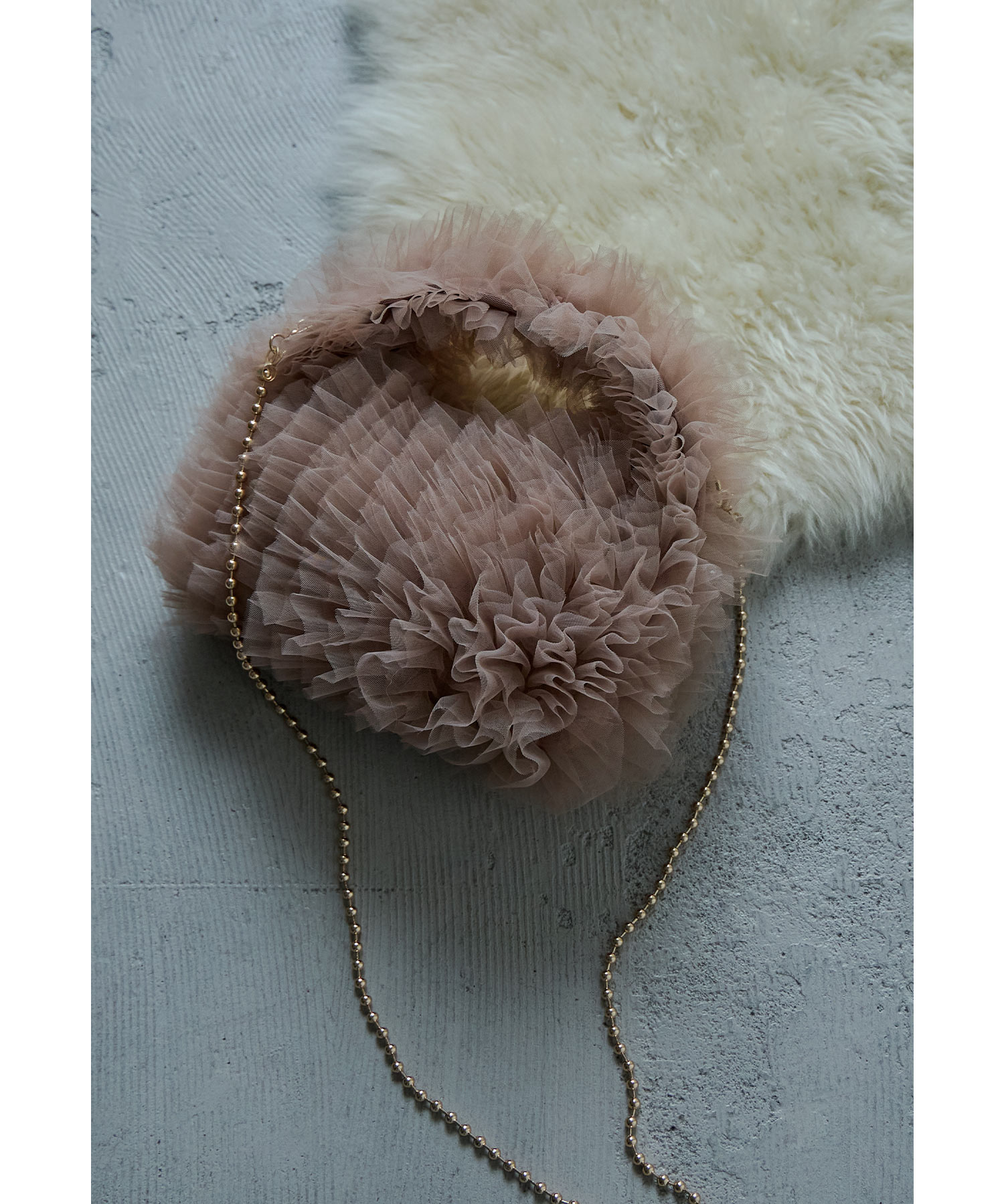 2wayチュールフリルハンドバッグ ミニバッグ パーティーバッグ シアー ショルダーバッグ ボールチェーン 結婚式 お呼ばれ セレモニー パーティー 二次会 披露宴 謝恩会 成人式 同窓会 入学式