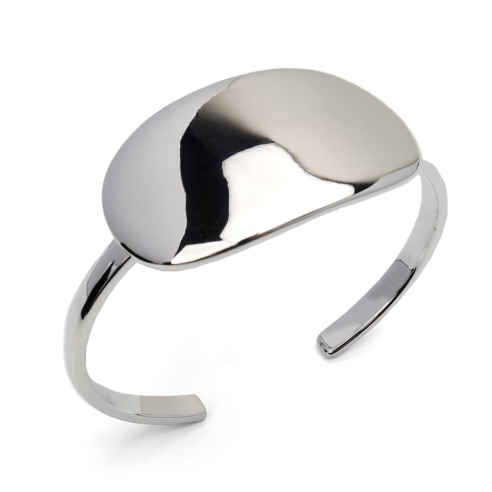 シルバー925 オーバルバングル [cb095]